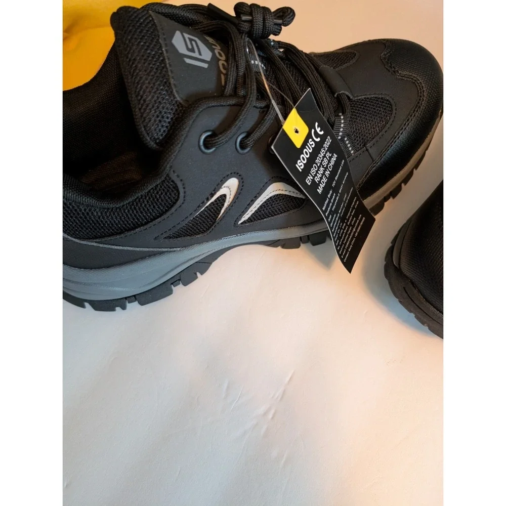 ISOOUS Steel Toe Boots Men's Size 9M Women's Size 10.5 M New without box